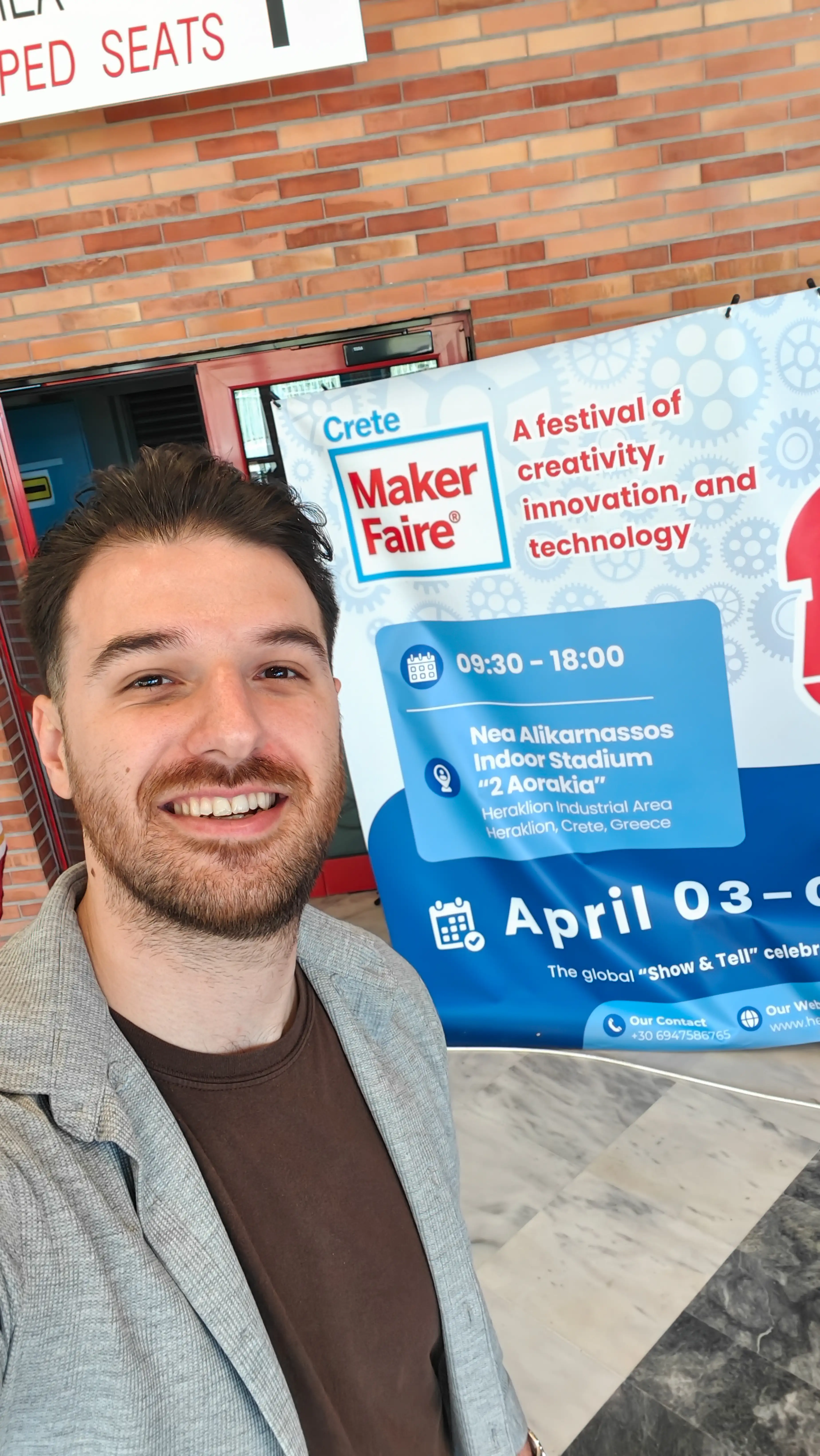 Christos Spyridakis at the 1st Makers Faire 2026